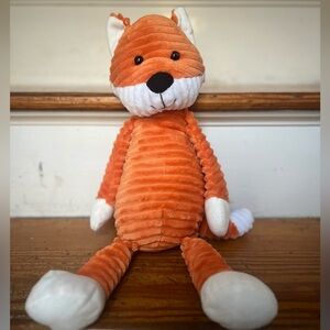 Happy Go Fluffy orange corduroy fox